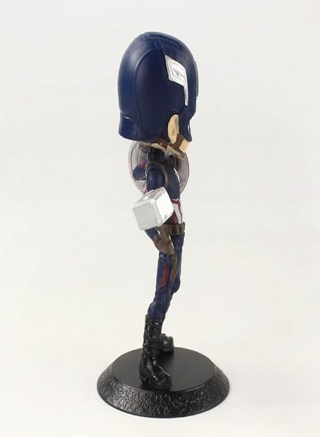 FowWelt Action Figure Miniature Toy Figure Special Edition for Car Dashboard, Decoration, Cake, Office Desk & Study Table - Captain America - Image 3